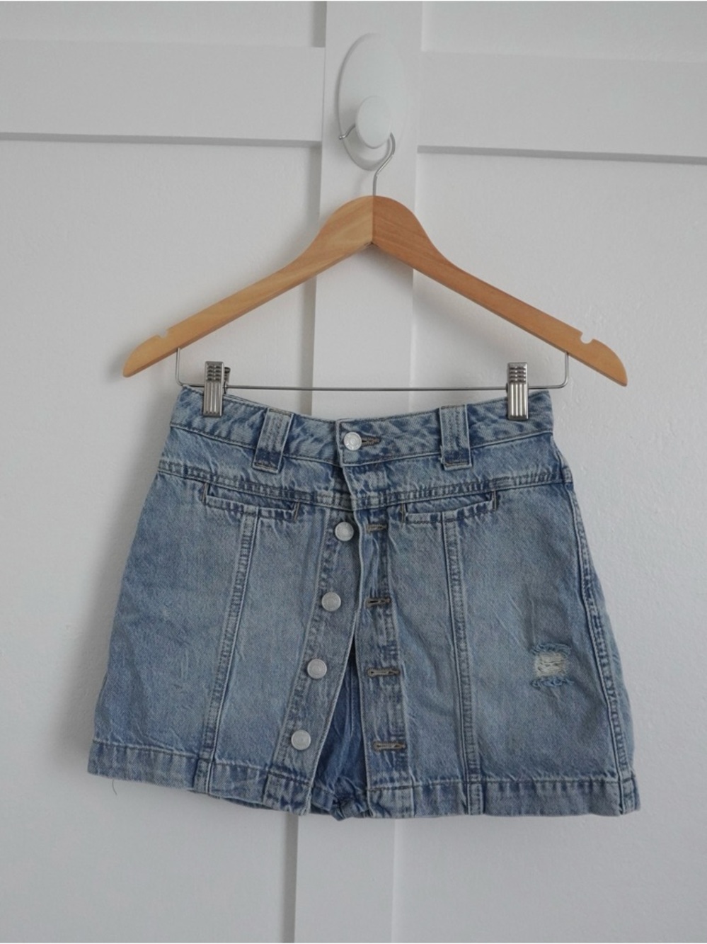 Free People Midnight Sun Denim Skort